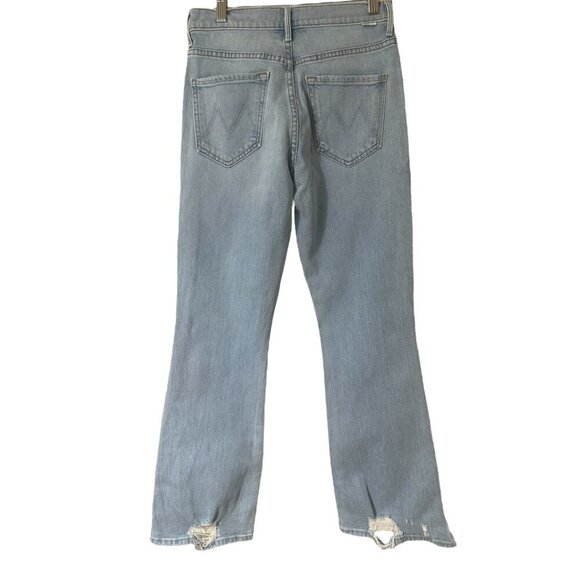 Mother The Insider Crop Stew Chew Jeans Size 26 In Mentally Elsewhere Distressed - Picture 7 of 15